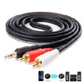 3m grey 3.5mm jack to 2 av cable