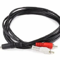 Black 3m jack to av cable