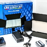 Professional photo and video led light kit