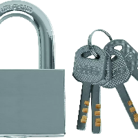 IAR tools H50mm iron padlock +3keys