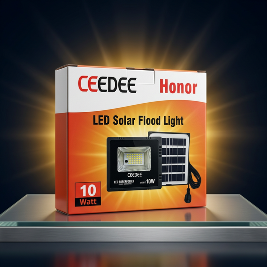 Ceedee solar flood light 10w