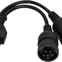 Truck Y cable 6pin and 9pin