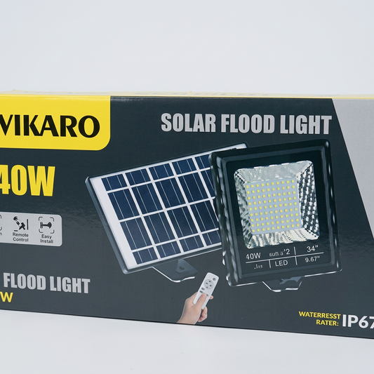 VIKARO 40w solar floodlight