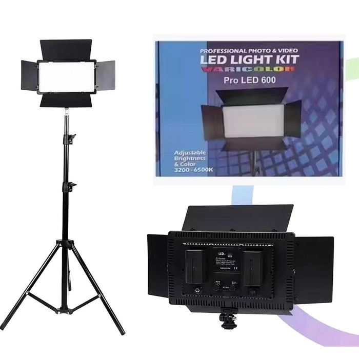Professional photo and video led light kit