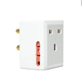 Round to square socket extension adapter