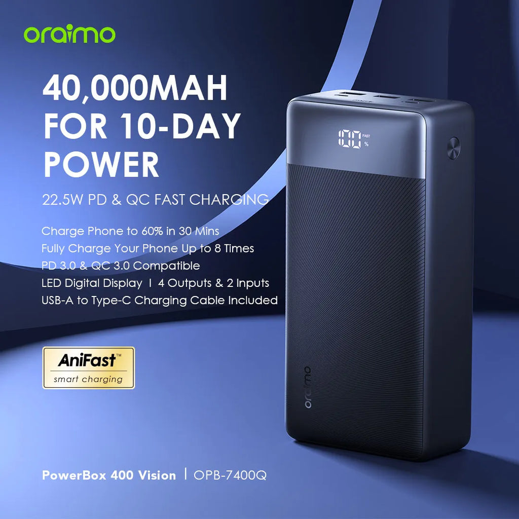 40 000mah oraimo power bank