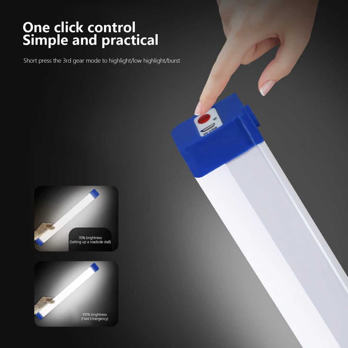 Ceedee 30cm bar so rechargeable light