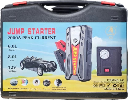 6.0L Multifuction jumper starter with tyre inflator