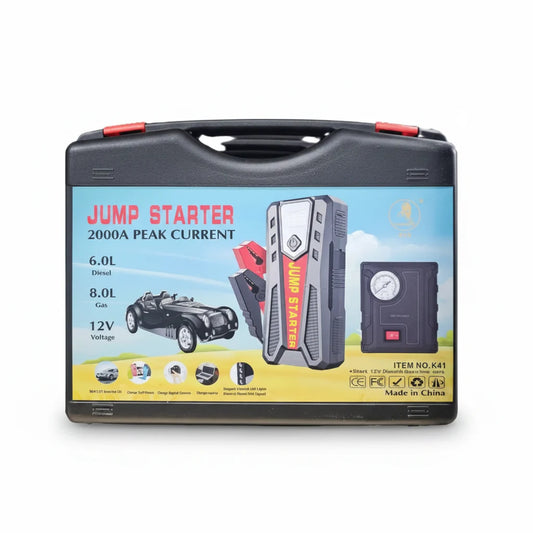 6.0L Multifuction jumper starter with tyre inflator