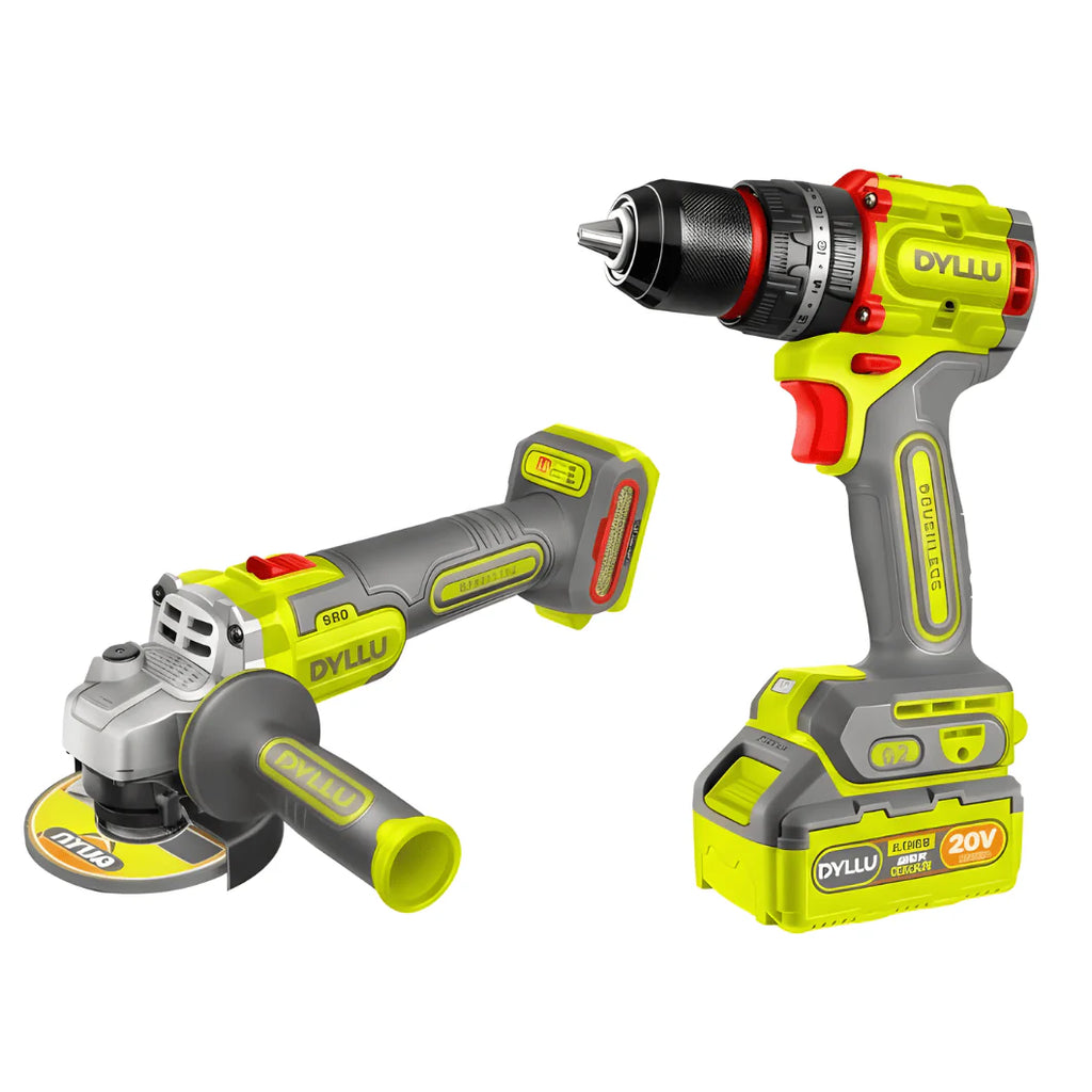 Dyllu cordless combo kit drill and grinder DTCK 20273