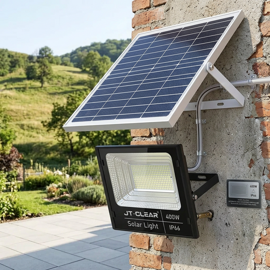 Jt clear 400w solar flood light