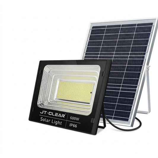 Jt clear 600w solar flood light