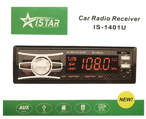 iStar car radio receiver iS-1401U