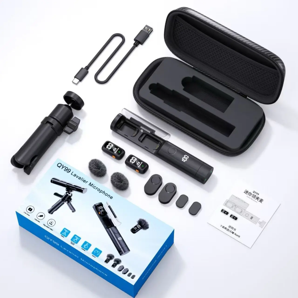 QY99 wireless lapel microphone
