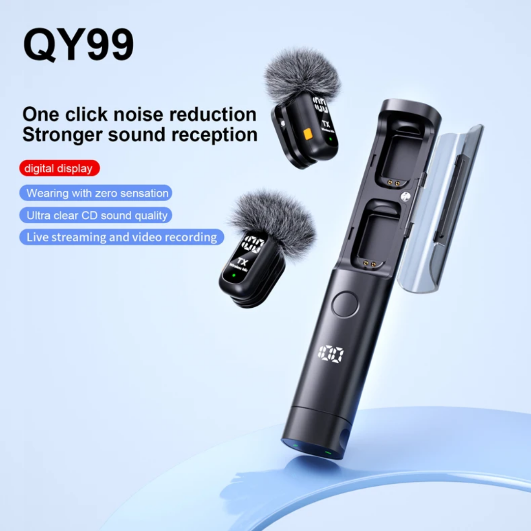 QY99 wireless lapel microphone