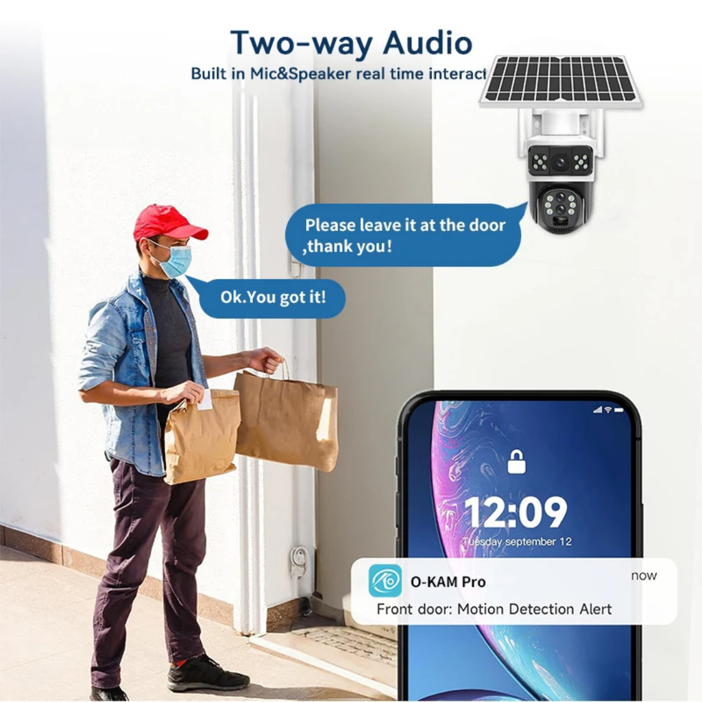 4g HD outdoor and solar camera C168