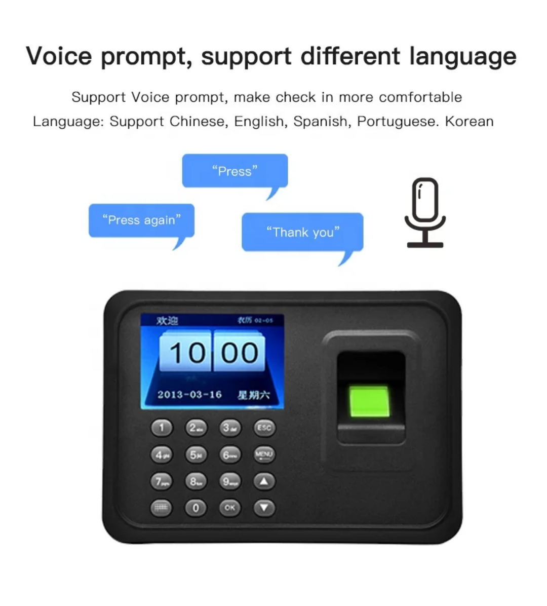 Fingerprint time clock Q-A26
