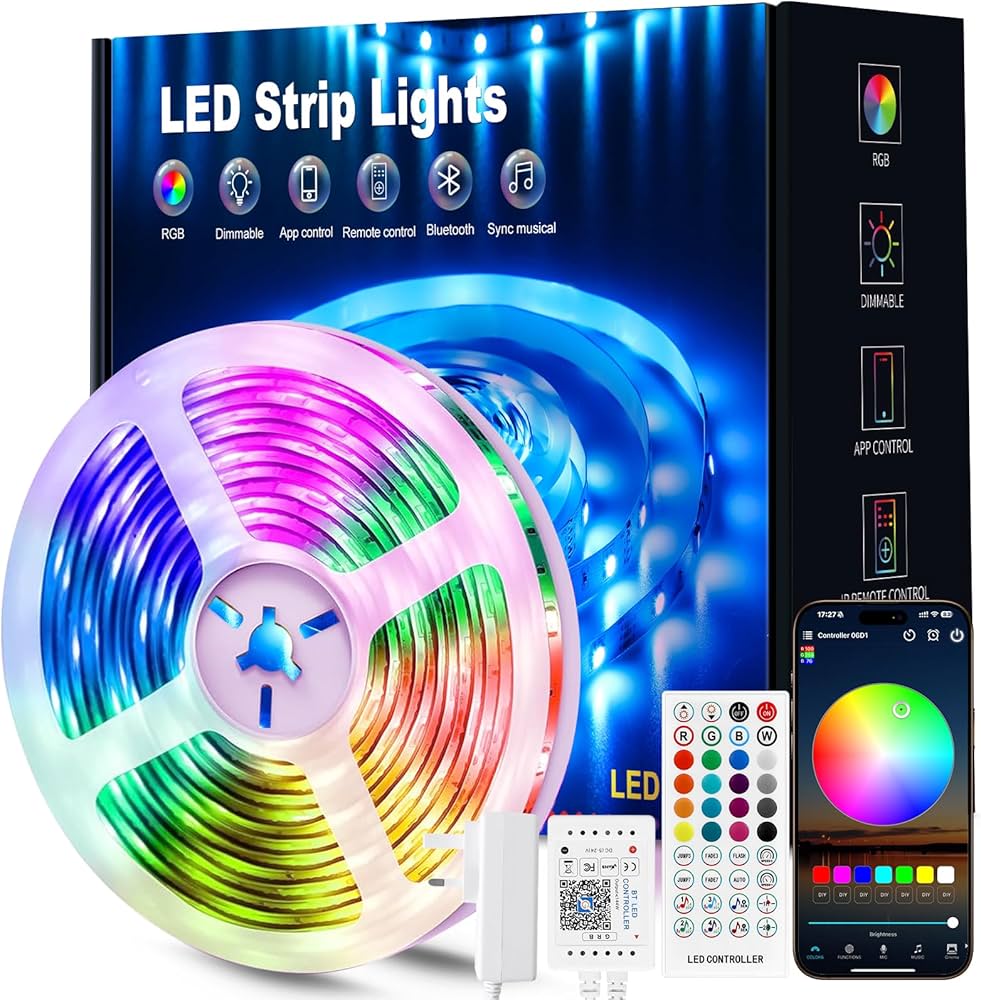 10m-5050-Strip-RGB light-with-Bluetooth-App-control