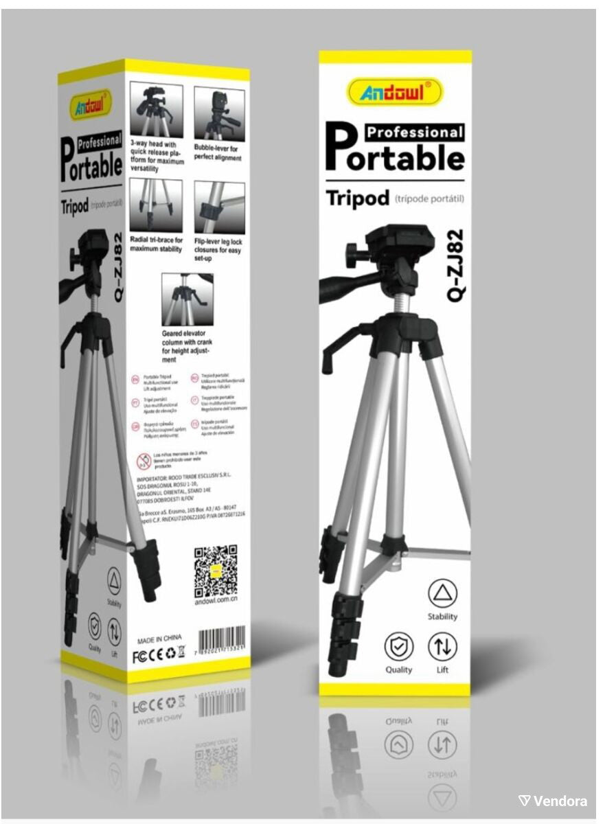 Andowl professional portable tripod Q-ZJ83