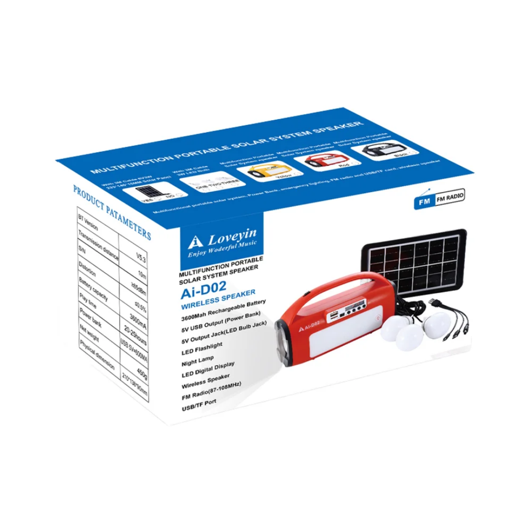 Loveyin solar system speaker Ai - D02