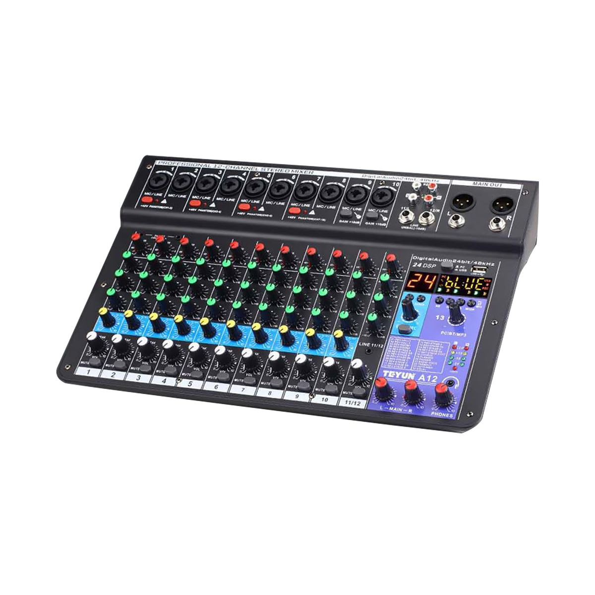 A12 professional 12 channel Mixer