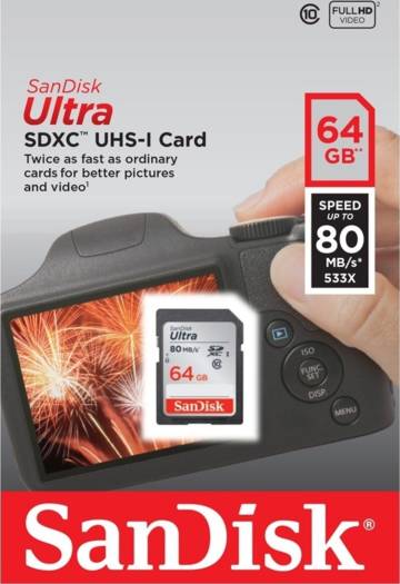 64gig camera memory card SDXC