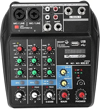 Andowl 4 channel mixer Q-SK740