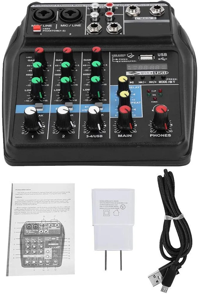 Andowl 4 channel mixer Q-SK740