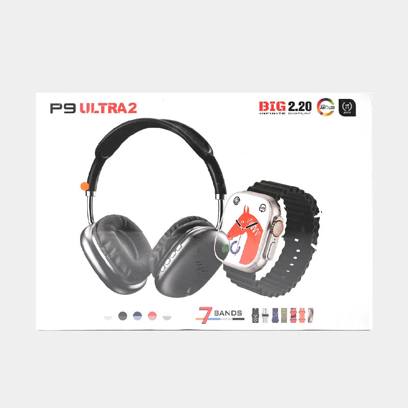 P9 ultra 2 watch with headphone