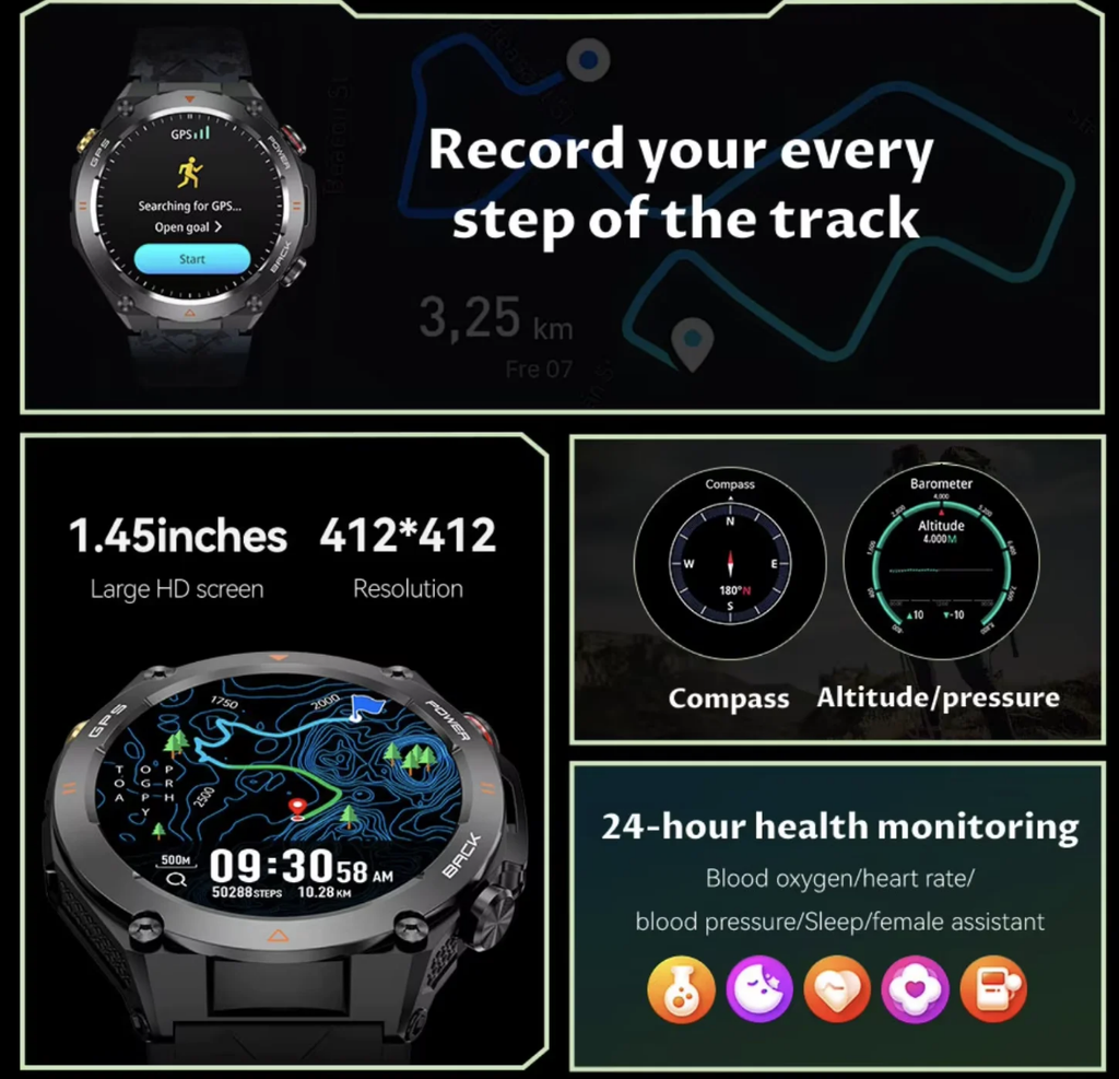 KC82 GPS smart watch