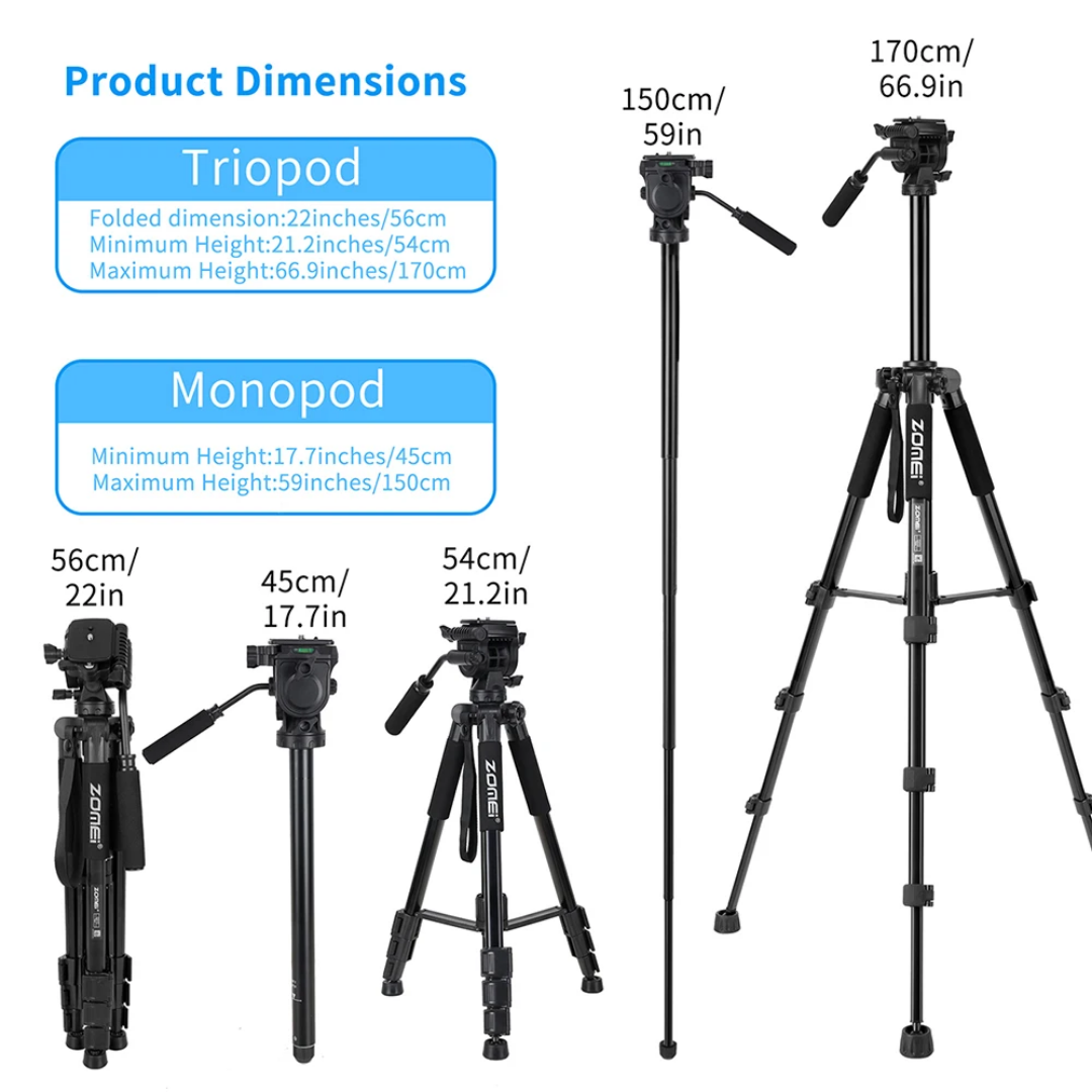 Zomei camera tripod Q310