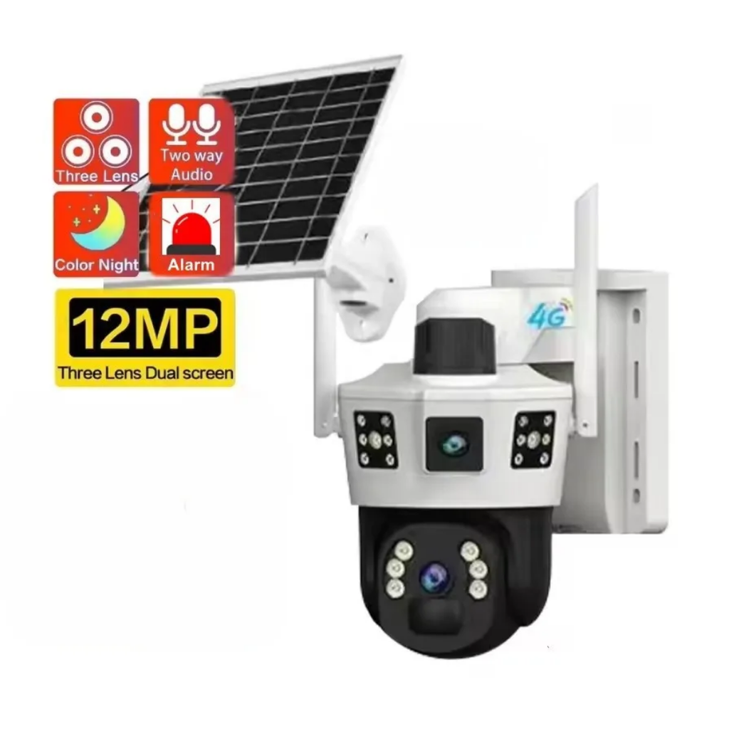 4g solar dual camera