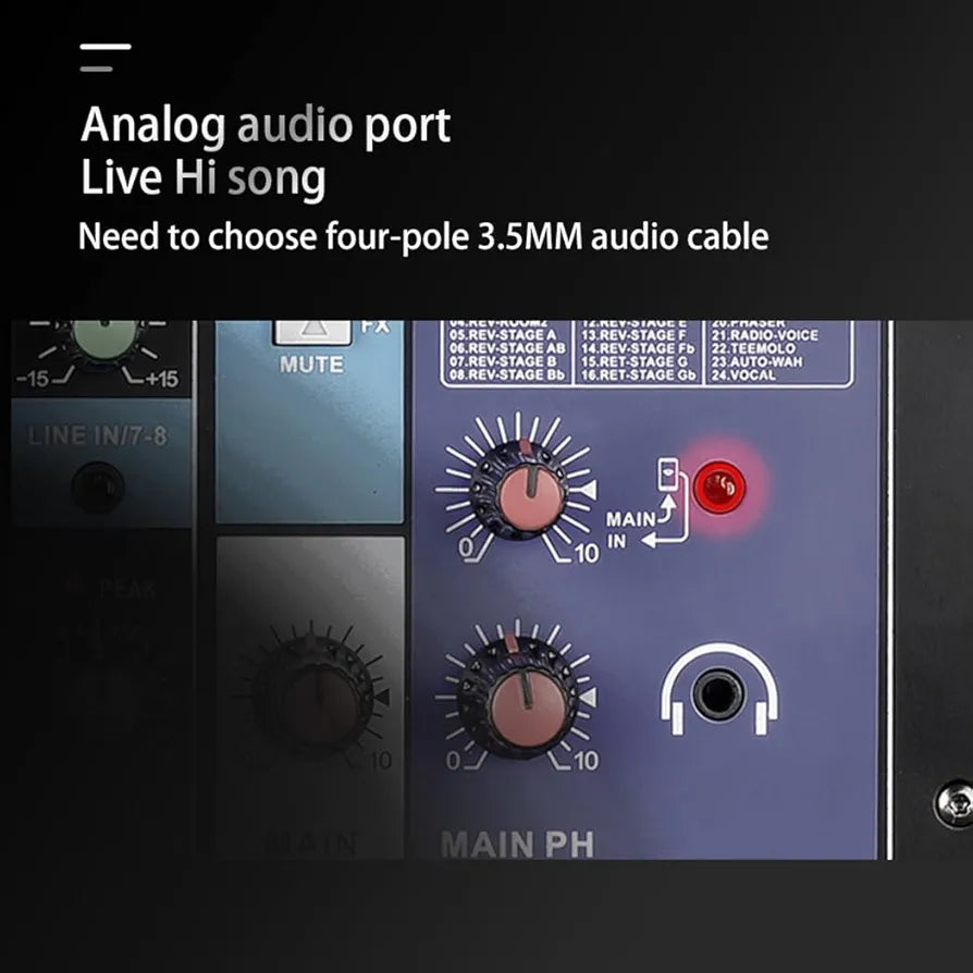 A8 professional 8 channel Mixer