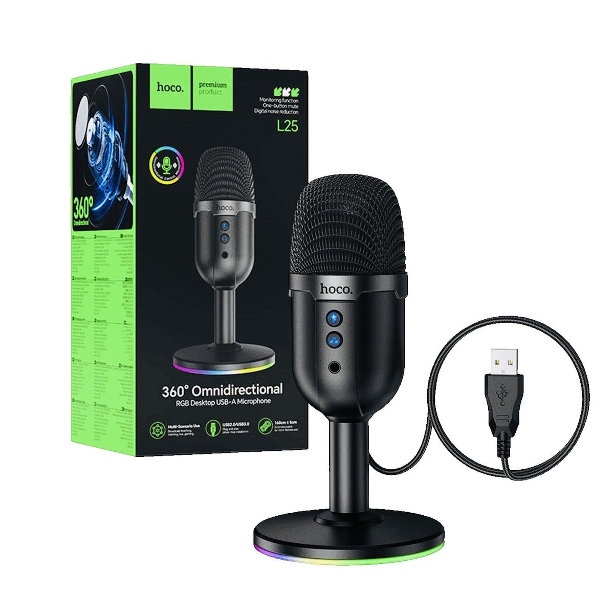 Hoco gaming usb microphone L25