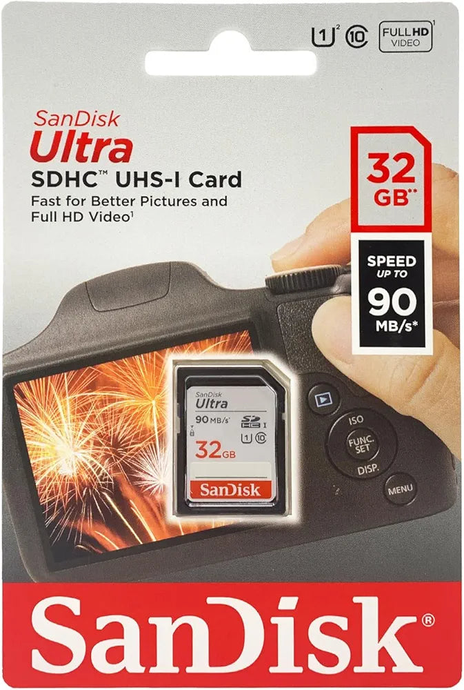 32gig sandisk camera memory card