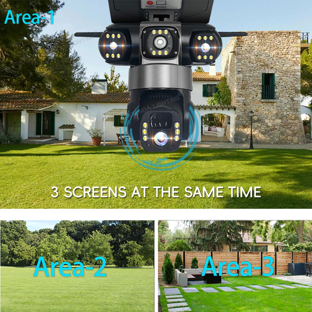 AI solar camera + lighting 2 in 1 ABT -6652