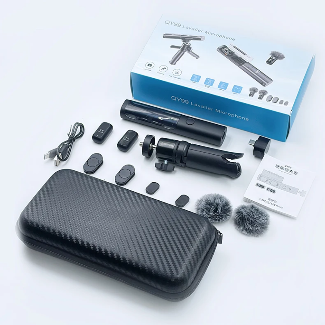 QY99 wireless lapel microphone