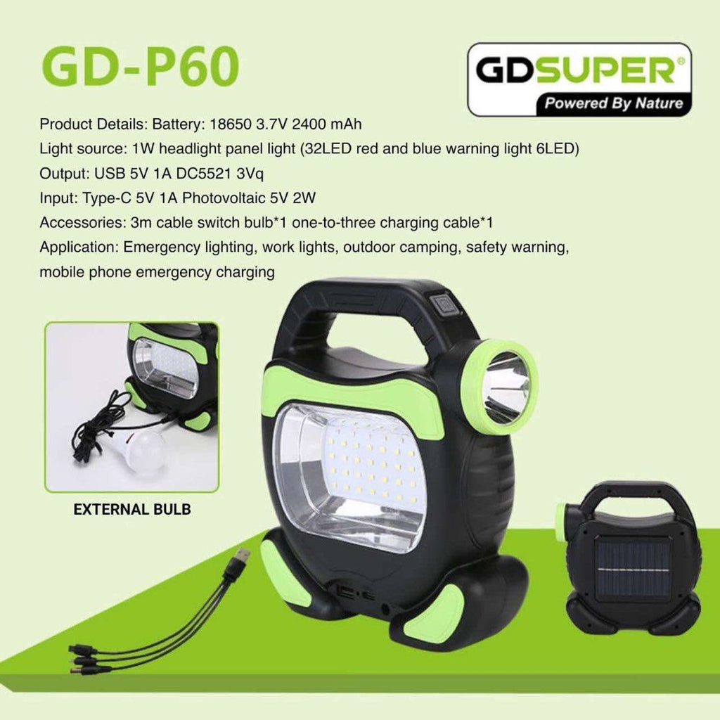GD super solar light GD-P60