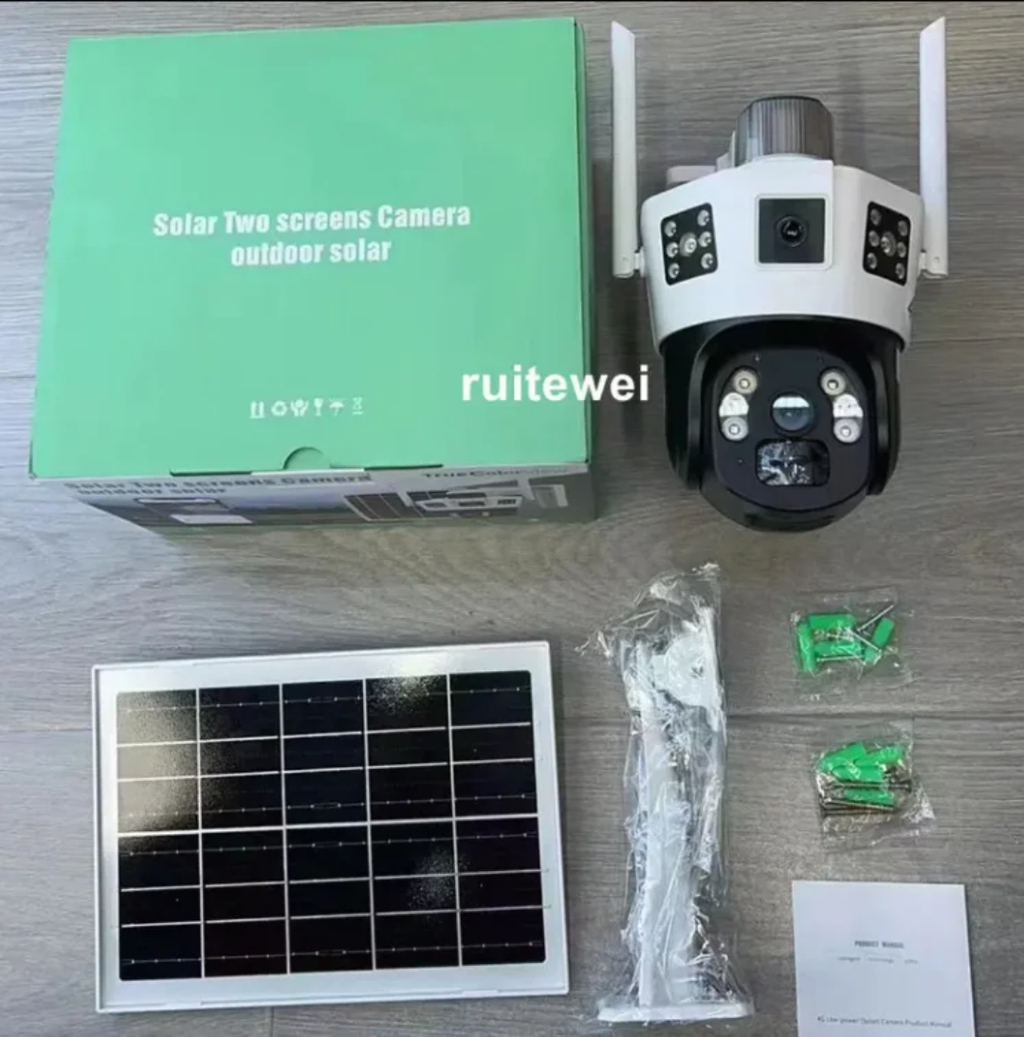 4g solar dual camera