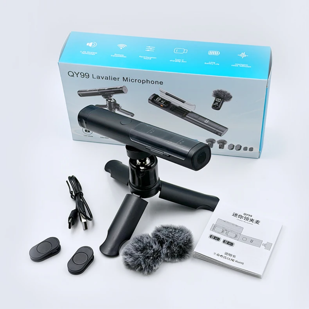 QY99 wireless lapel microphone