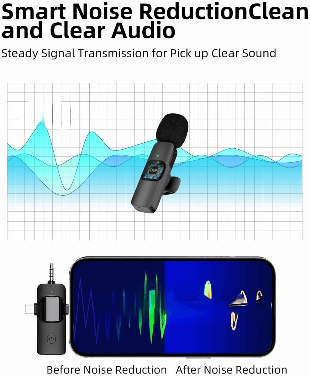 K15 3in1 lapel mic