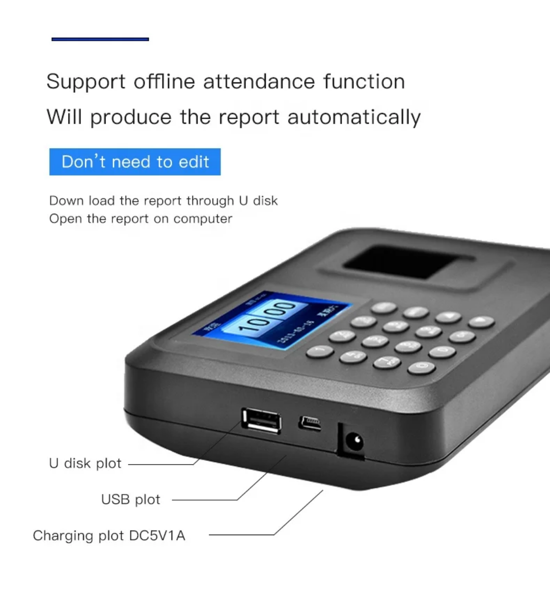 Fingerprint time clock Q-A26