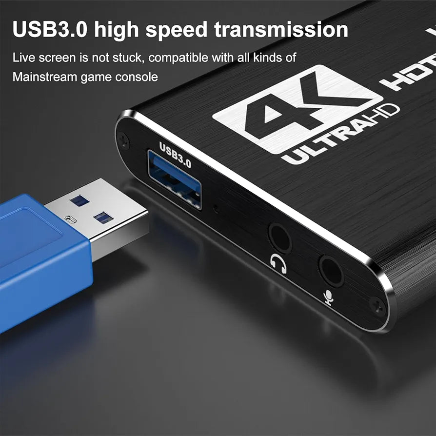 3.0 4k captured card with audio