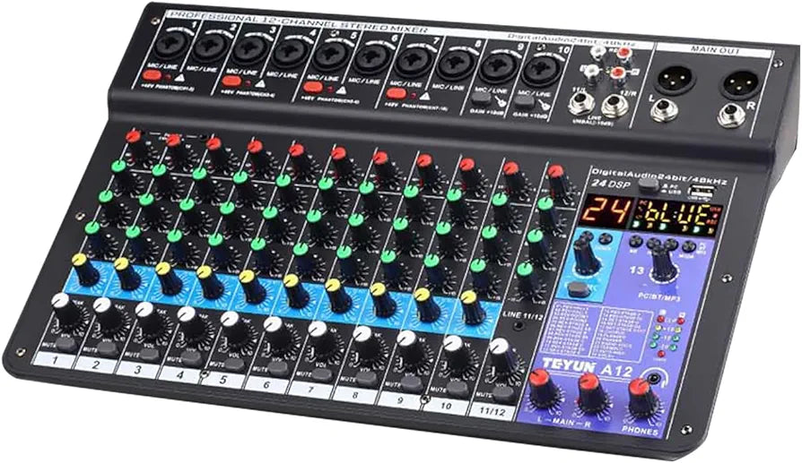 A12 professional 12 channel Mixer
