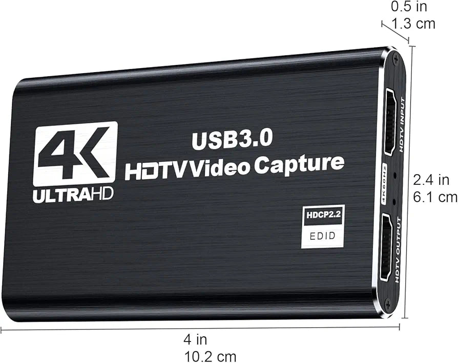 3.0 4k captured card with audio