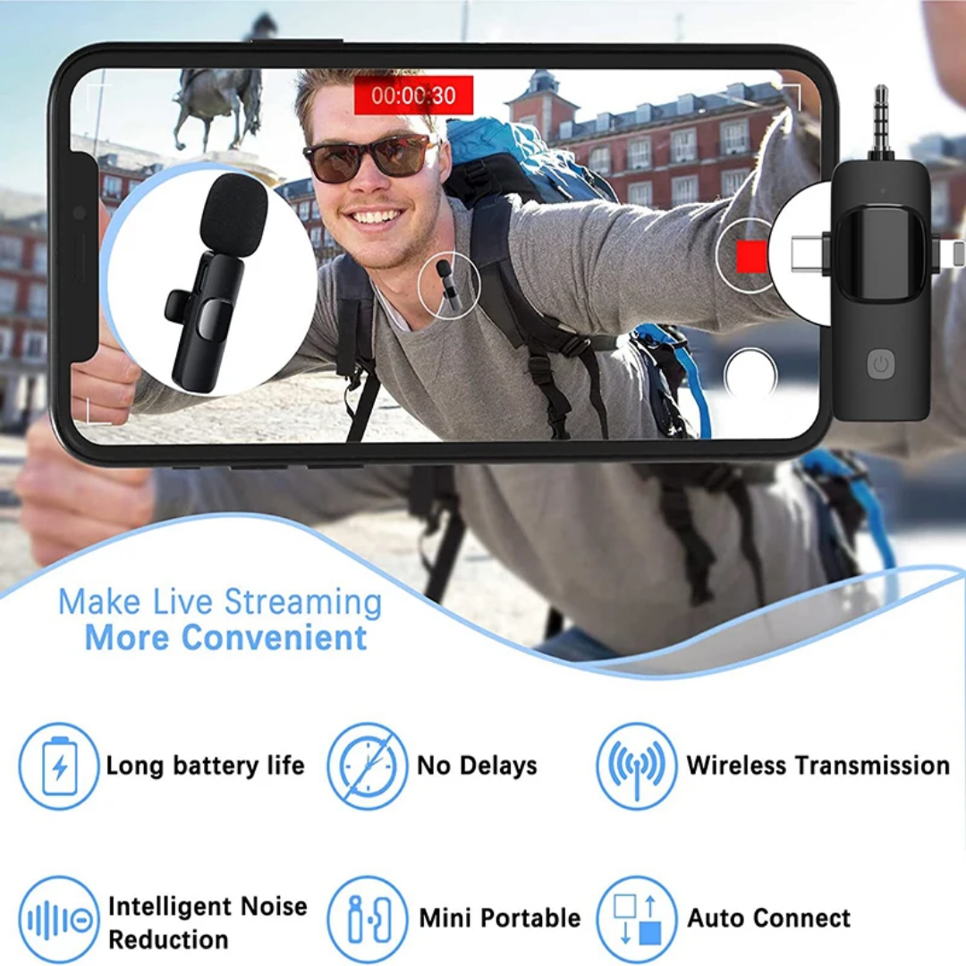 K15 3in1 lapel mic