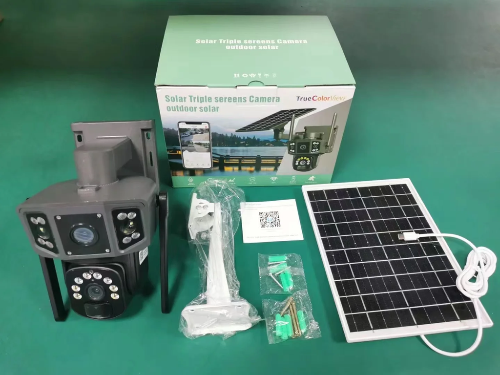 4g solar dual camera