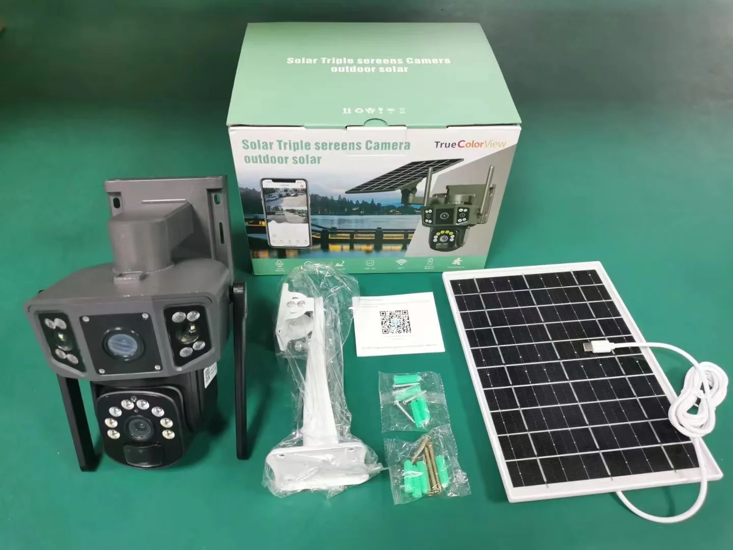 4g solar dual camera