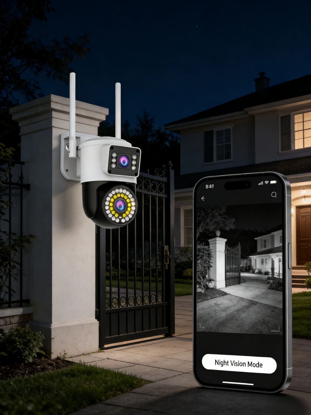Dual camera wifi camera