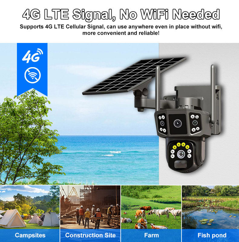 Wireless smart solar camera 4g P3-8F